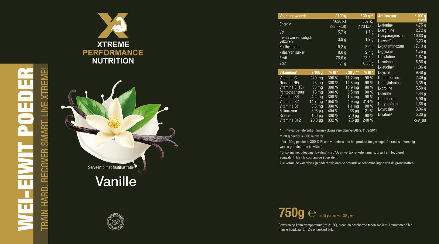 Whey Protein - Vanille 750g