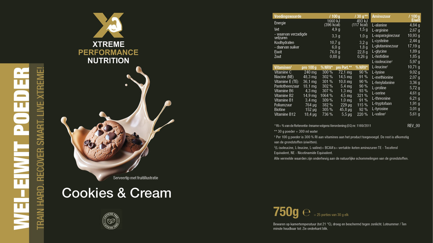 Whey Protein - Cookies & Cream 750g