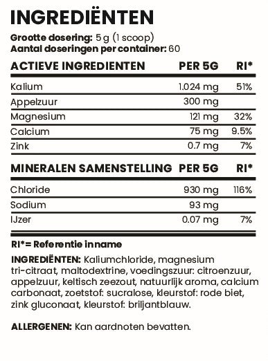 Elektrolyten - Raspberry Blueberry - 300 g - XPN