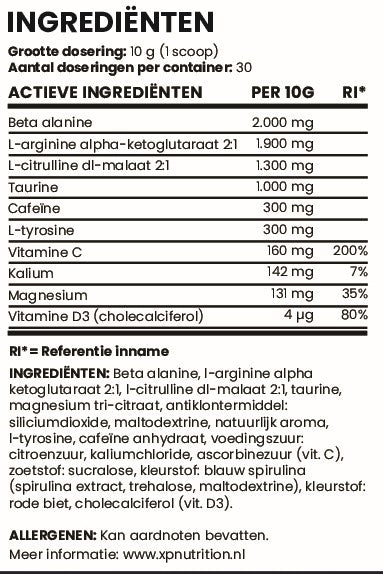 Pre-workout - Blueberry - 300 g - XPN